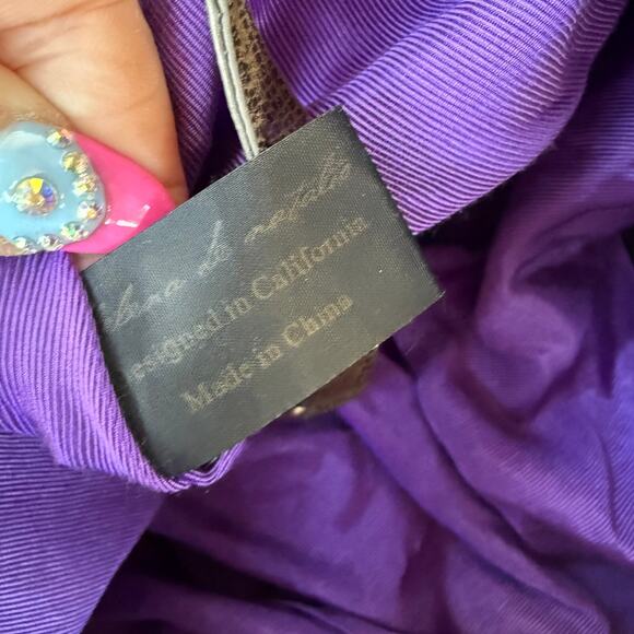 Gorgeous Helena de Natalio Embossed Snake Leather Hobo Bag - Picture 7 of 14